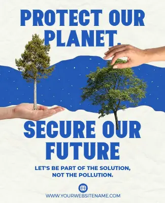 Environmental Protection Awareness Campaign Poster Template