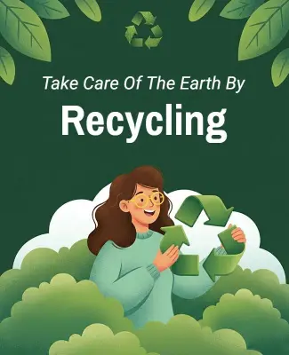 Environmental Recycling Awareness Poster Template
