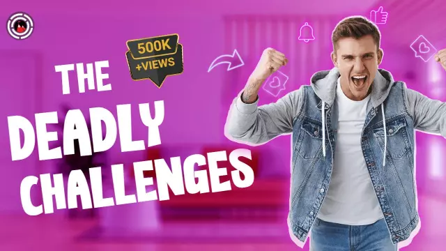 Epic Deadly Challenges Adventure Trending YouTube Thumbnail Template