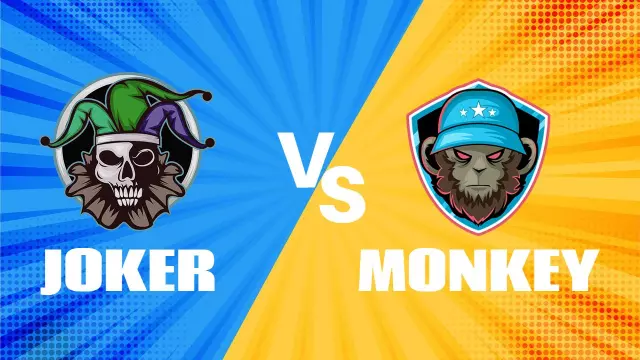 Epic Joker vs Monkey Showdown Gaming YouTube Thumbnail Template