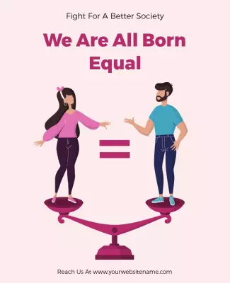 Equality Awareness Campaign Flyer Template