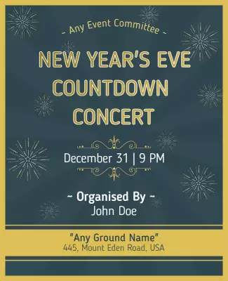 Equator New Year Flyer Template or 31st Night Flyer Template