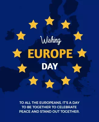 Europe Day Celebration Flyer Template