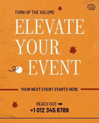 Event Promotion Advertisement Poster Template