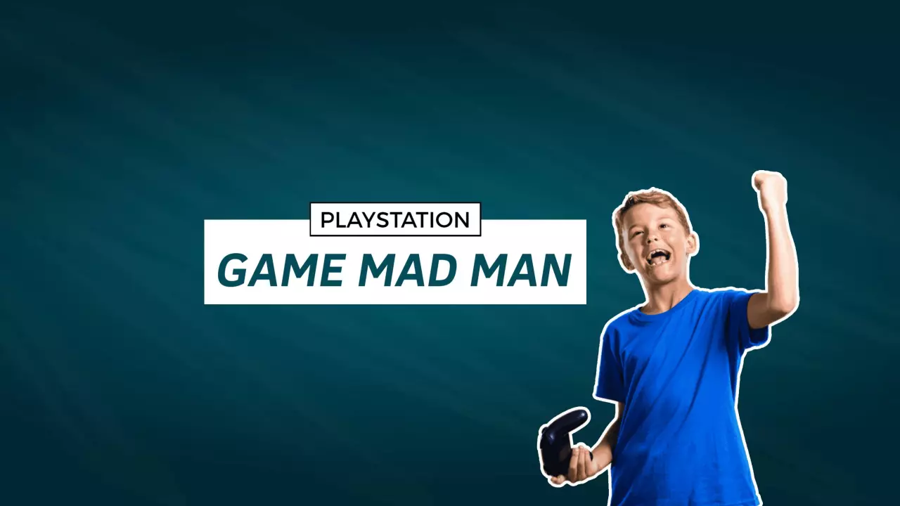 Excited Boy Celebrating Victory in Video Game Contest Banner Template
