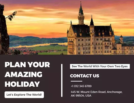 Exciting Adventure Travel Packages Bi Fold Brochure Template