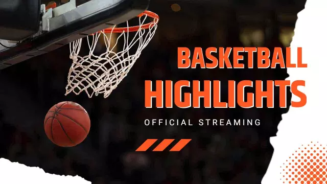 Exciting Basketball Highlights Official Streaming YouTube Thumbnail Template