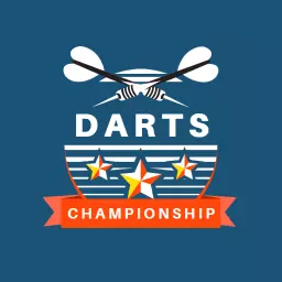 Exciting Darts Championship Featuring Colorful Star Elements Logo Template
