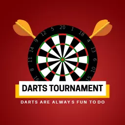 Exciting Darts Tournament Showing Fun and Competition Logo Template