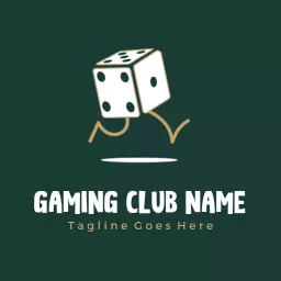 Exciting Game Dice Representing Fun Playtime Logo Template