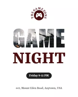 Dynamic Gaming Night Event Flyer Template