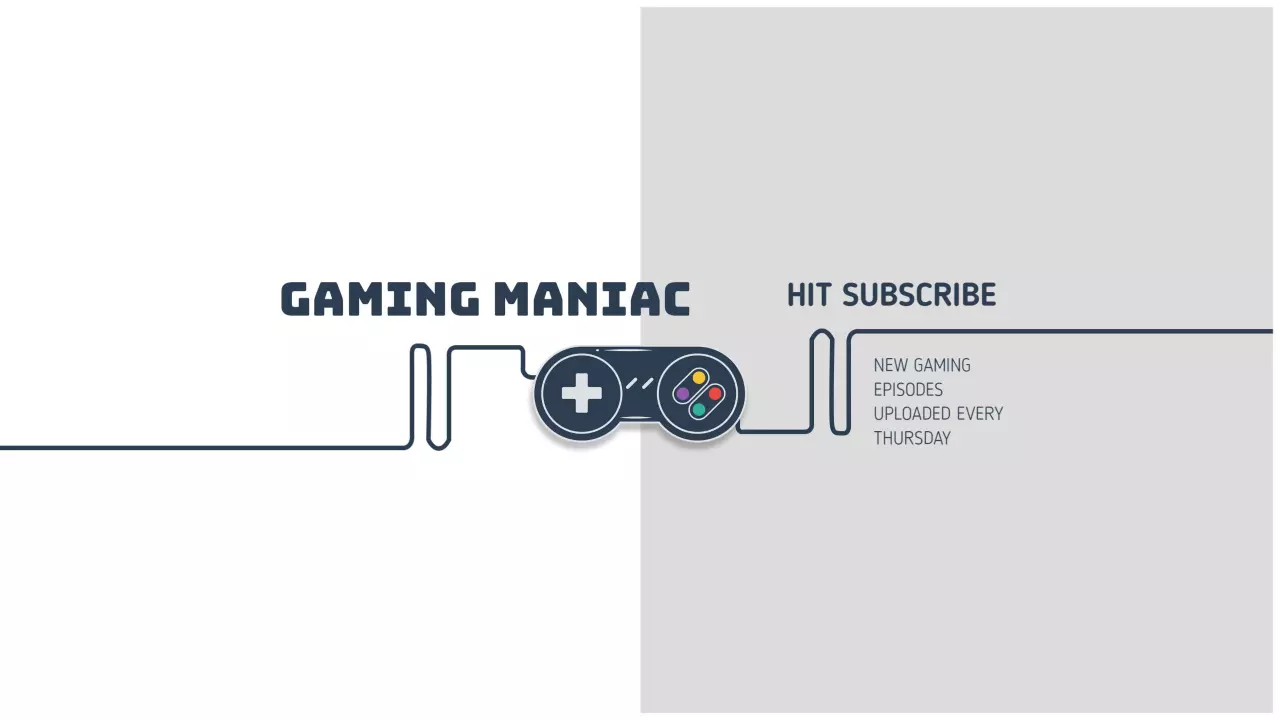 Exciting Gaming Content Announcement with Modern Controller Banner Template