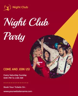 Exciting Night Club Party Event Flyer Template