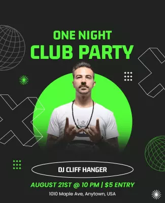 Exciting Nightclub Event Party Flyer Template