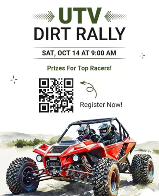 Exciting Off-Road UTV Dirt Rally Event Poster Template