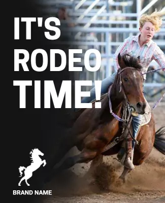 Exciting Rodeo Event Announcement Flyer Template