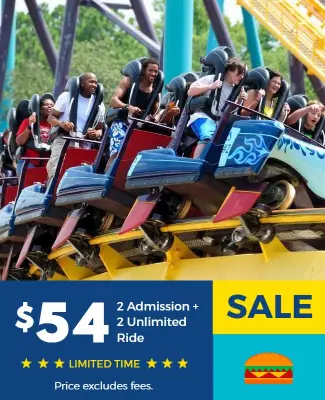 Exciting Roller Coaster Unlimited Ride Special Sale Poster Template