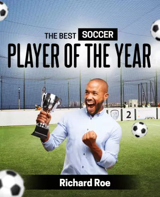 Exciting Soccer Player of the Year Award Celebration Poster Template