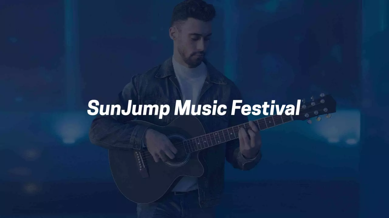 Exciting SunJump Music Festival Live Performance YouTube Banner Template