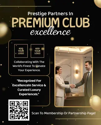 Exclusive Club Membership Partnership Flyer Template