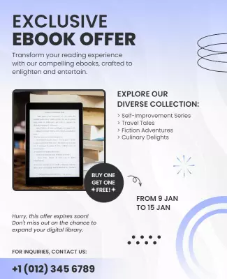 Exclusive Ebook Promotion Flyer Template