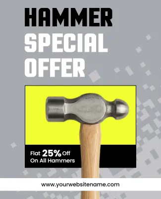 Exclusive Hammer Offer Flyer Template