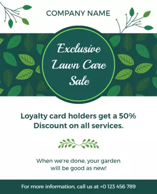 Exclusive Lawn Care Services Sale Flyer Template