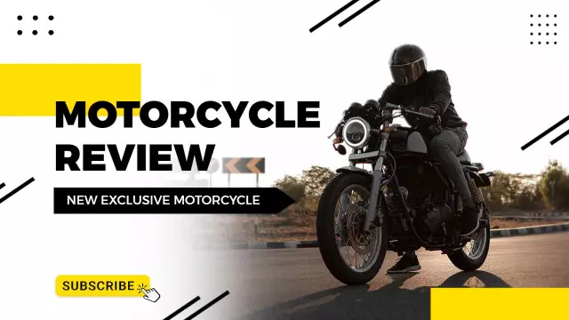 Exclusive Motorcycle Review Adventure YouTube Thumbnail Template