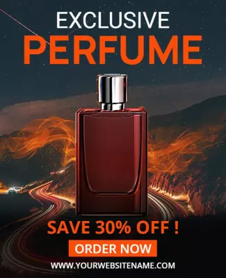 Exclusive Perfume Promotional Sale Flyer Template