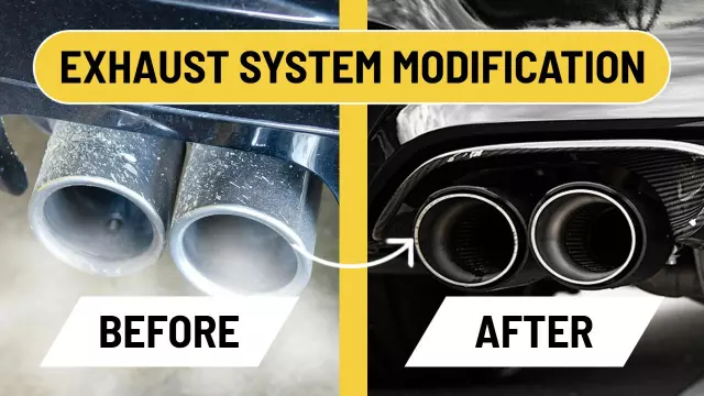 Exhaust System Modification Before After Car YouTube Thumbnail Template