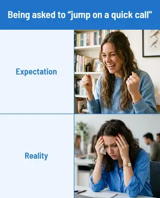 Expectation Versus Reality Office Humor Meme Poster Template