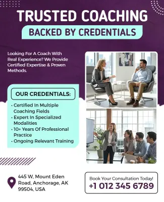 Expert Coaching Credentials Showcase Flyer Template