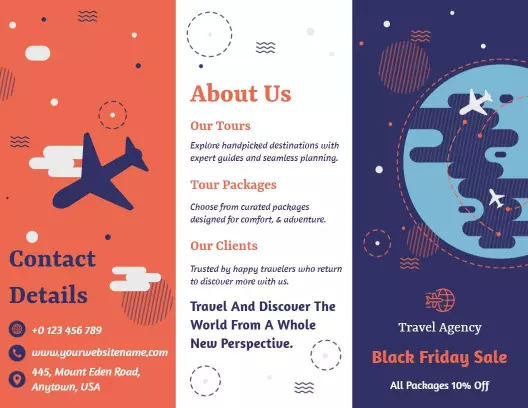 Exploration Adventure Travel Agency Brochure Template