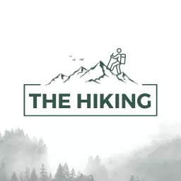 Explore Majestic Mountains with the Hiking Adventure Logo Template