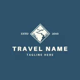 Explore Nature's Beauty with Scenic Travelling Adventures Logo Template