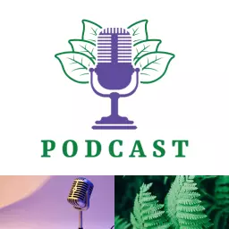 Explore Nature's Voices with a Green Leaf Podcast Logo Template