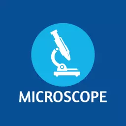 Explore Scientific Discoveries with a Microscope Logo Template