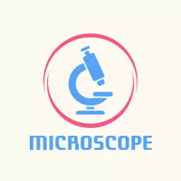 Explore Scientific Discoveries with Innovative Microscope Logo Template