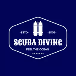 Explore the Depths of the Ocean with Scuba Diving Logo Template