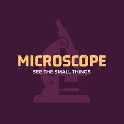 Explore the Hidden Details with a Microscope Logo Template