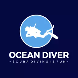 Explore the Ocean Depths with Exciting Diving Adventures Logo Template