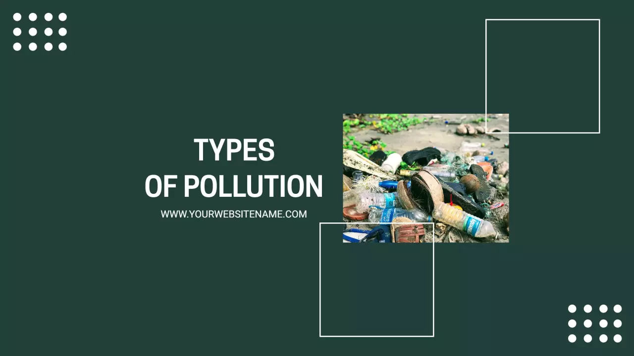 Exploring Diverse Types of Pollution Informational YouTube Banner Template