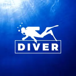 Exploring the Depths with a Skilled Diver Logo Template