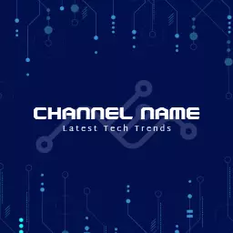 Exploring the Latest Tech Trends on This YouTube Channel Logo Template