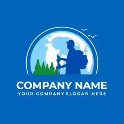 Exploring the World with Adventure Travel and Journeys Logo Template