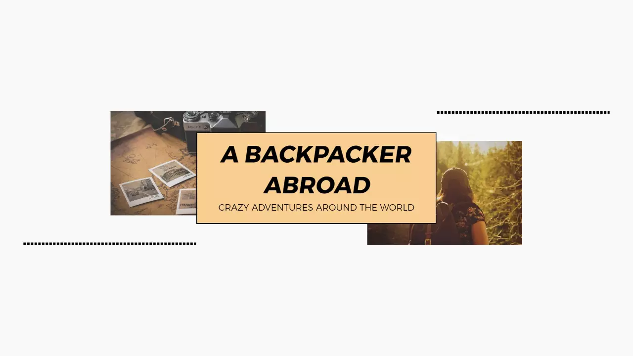 Exploring Travel Adventures and Memories YouTube Banner Template