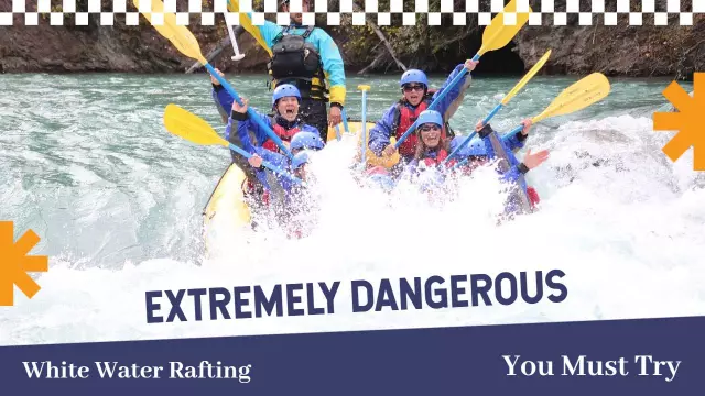 Extreme White Water Rafting Adventure YouTube Thumbnail Template