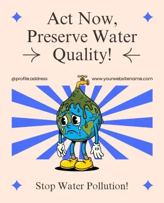 Eye-Catching Eco-Friendly Water Campaign Poster Template