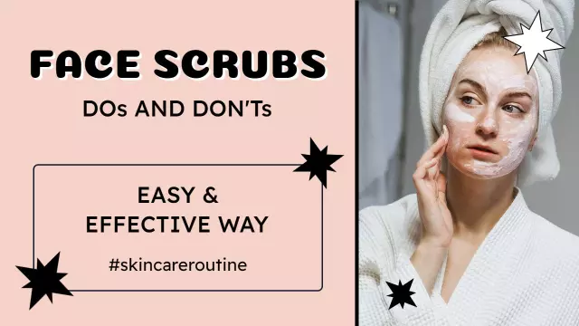 Face Scrubs Skincare Routine Tips YouTube Thumbnail Template