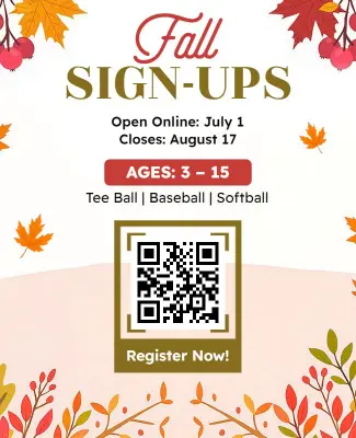 Fall Sports Sign-Ups Registration Flyer Template